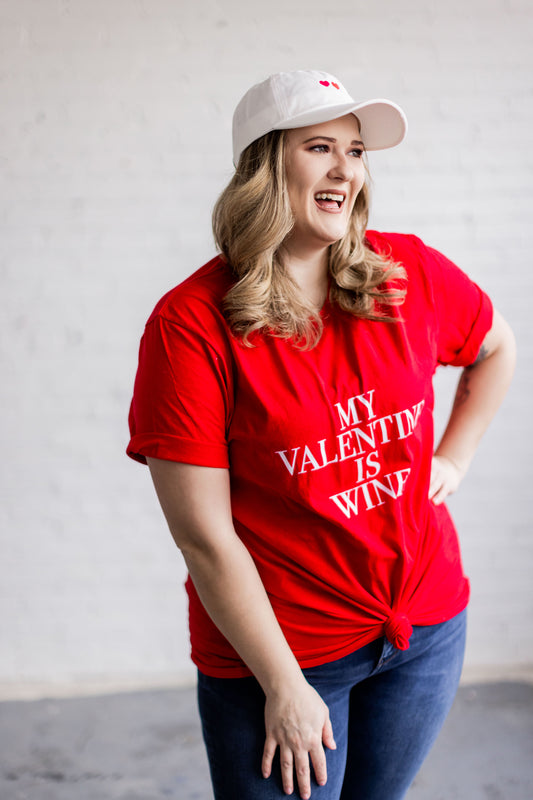 My Valentine Is Wine Unisex t-shirt