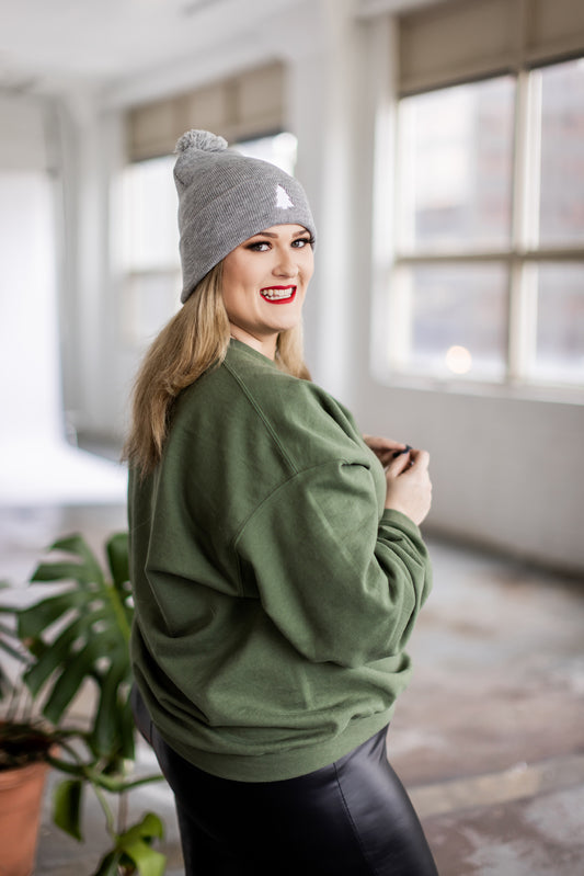 Snow Day Pom-Pom Beanie