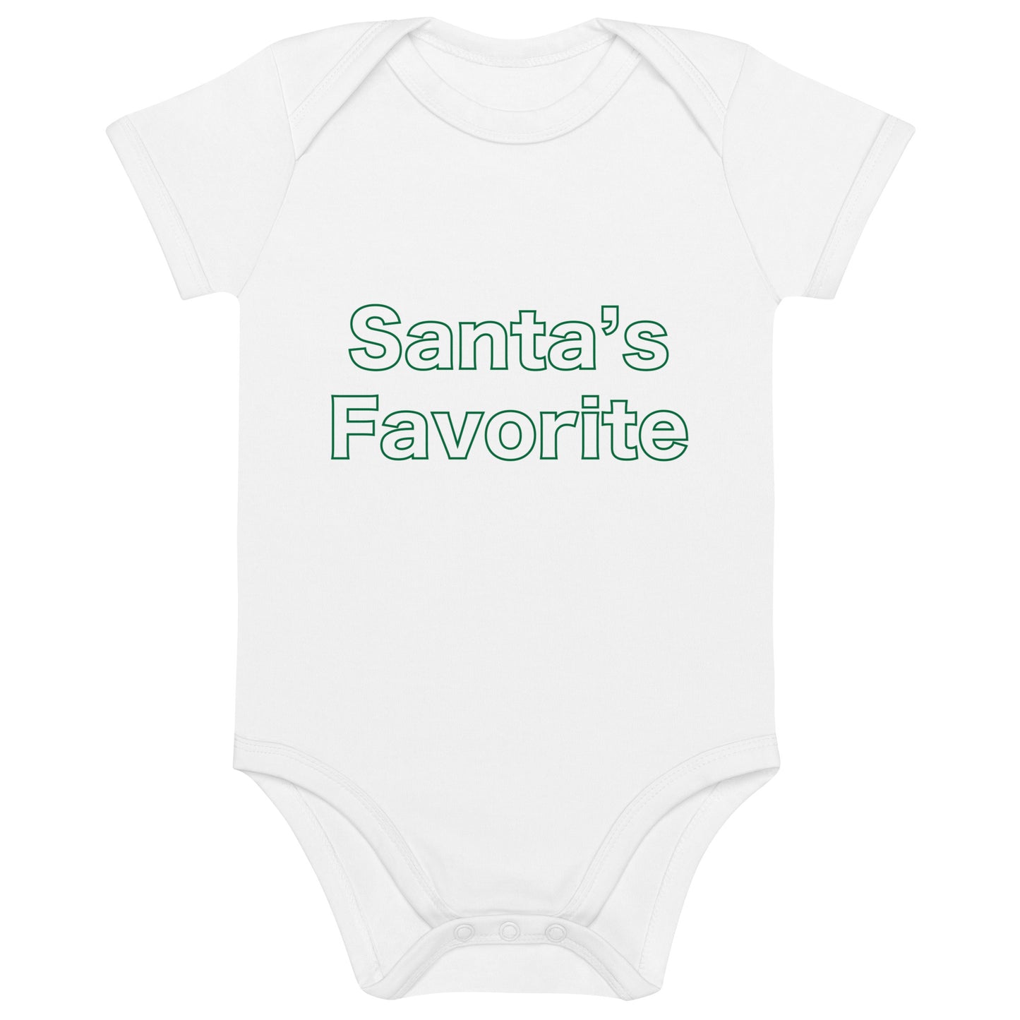 Santa's Favorite Organic cotton baby bodysuit