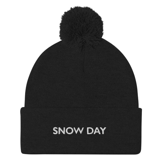 Snow Day Pom-Pom Beanie
