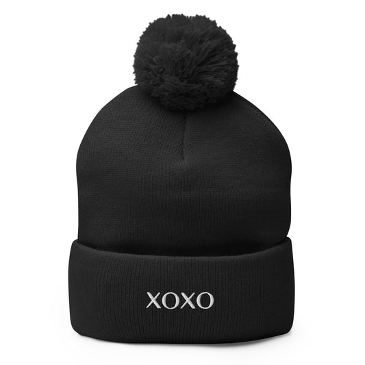 XOXO Pom-Pom Beanie
