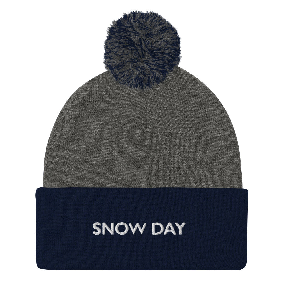 Snow Day Pom-Pom Beanie
