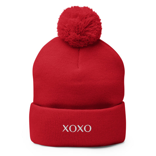 XOXO Pom-Pom Beanie