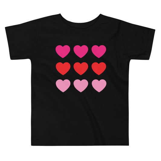 Hearts Toddler Short Sleeve Tee
