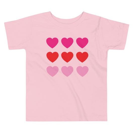 Hearts Toddler Short Sleeve Tee