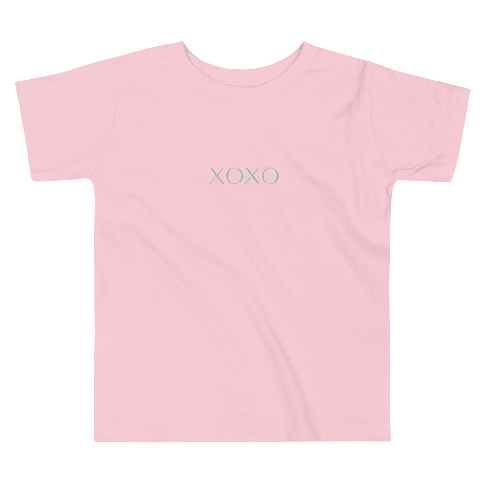 XOXO Embroidered Toddler Short Sleeve Tee