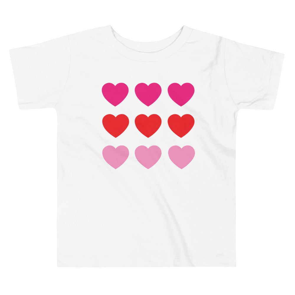 Hearts Toddler Short Sleeve Tee