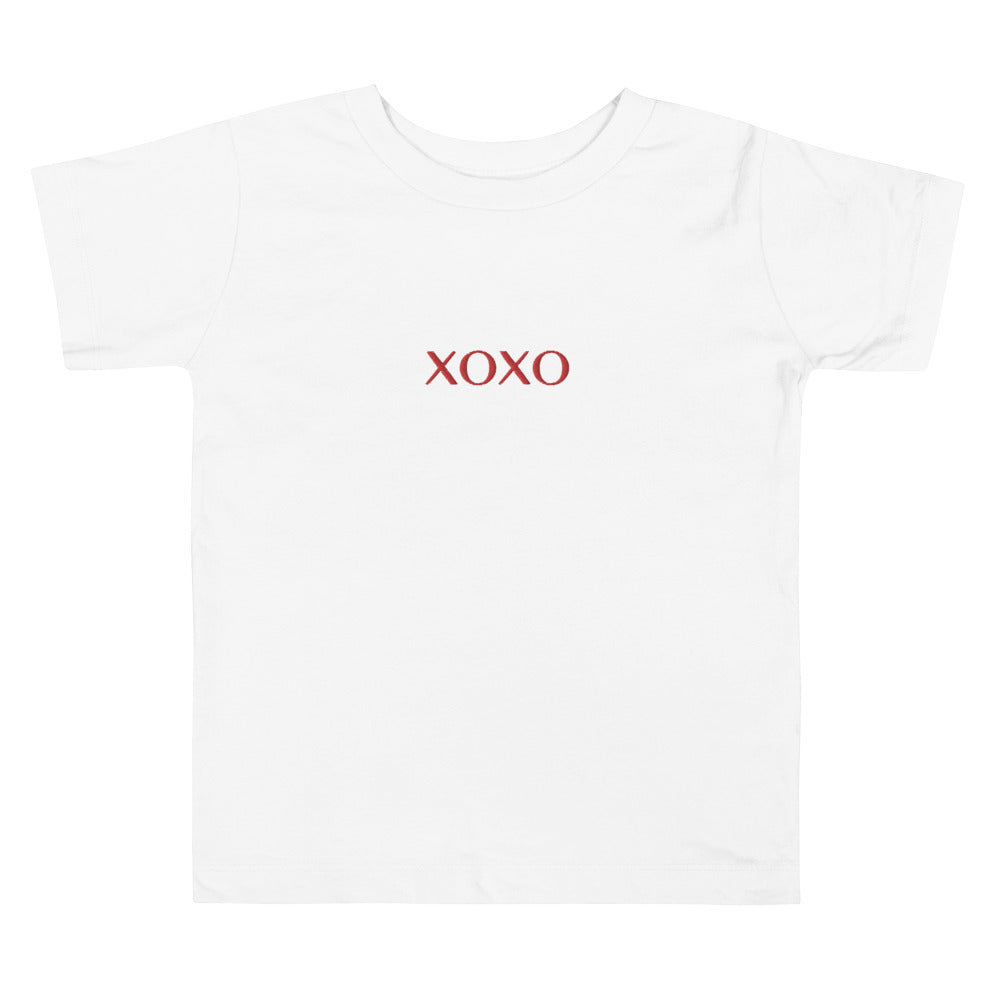 XOXO Embroidered Toddler Short Sleeve Tee