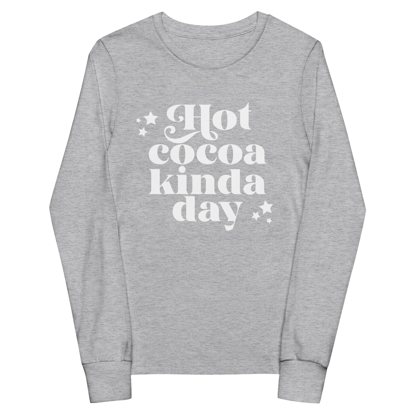 Hot Cocoa Kinda Day Kids long sleeve tee