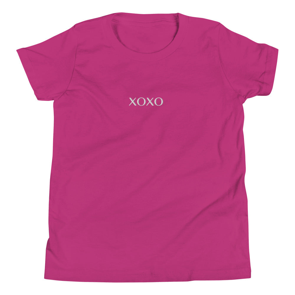 XOXO Embroidered Youth Short Sleeve T-Shirt