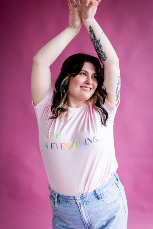 Rainbow Love Is Everything Unisex t-shirt