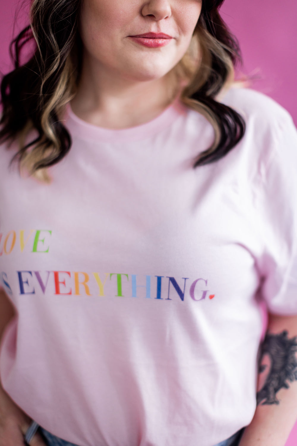 Rainbow Love Is Everything Unisex t-shirt