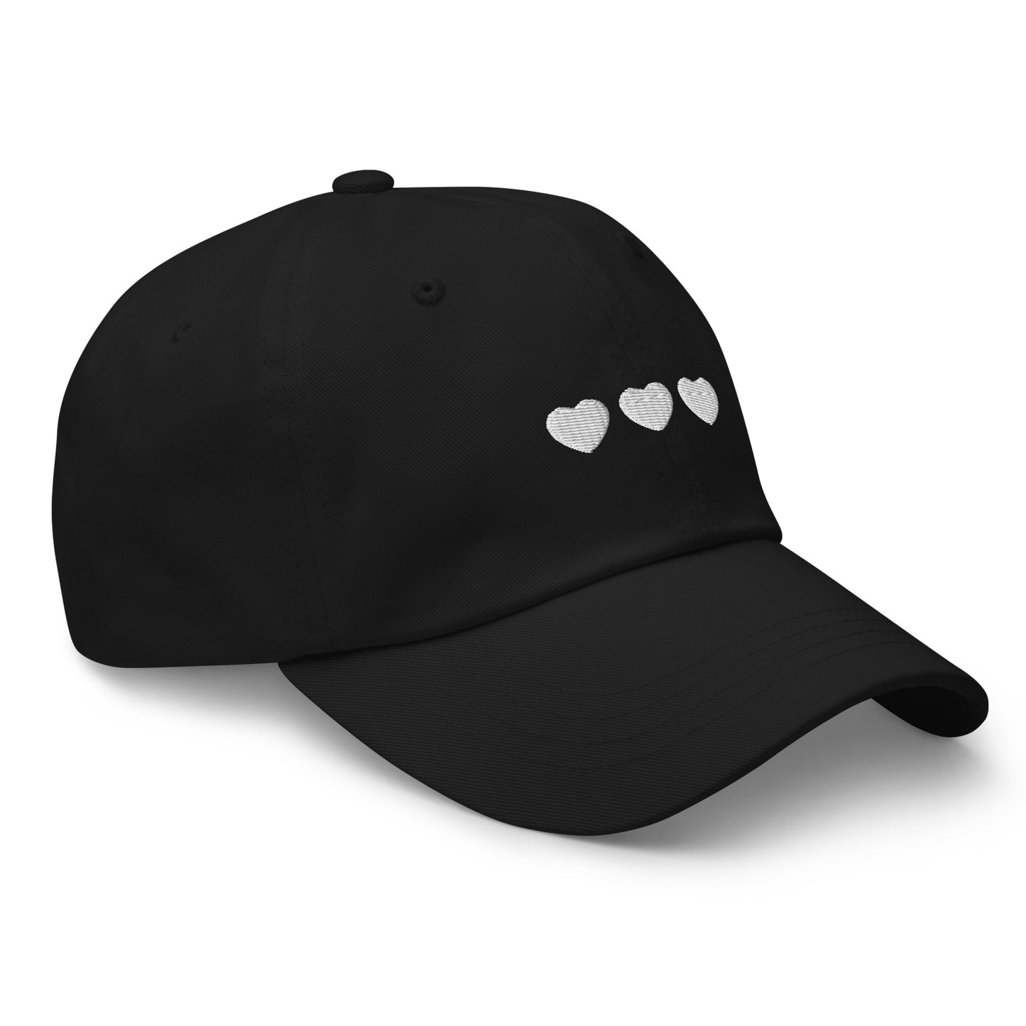 White Hearts Dad hat
