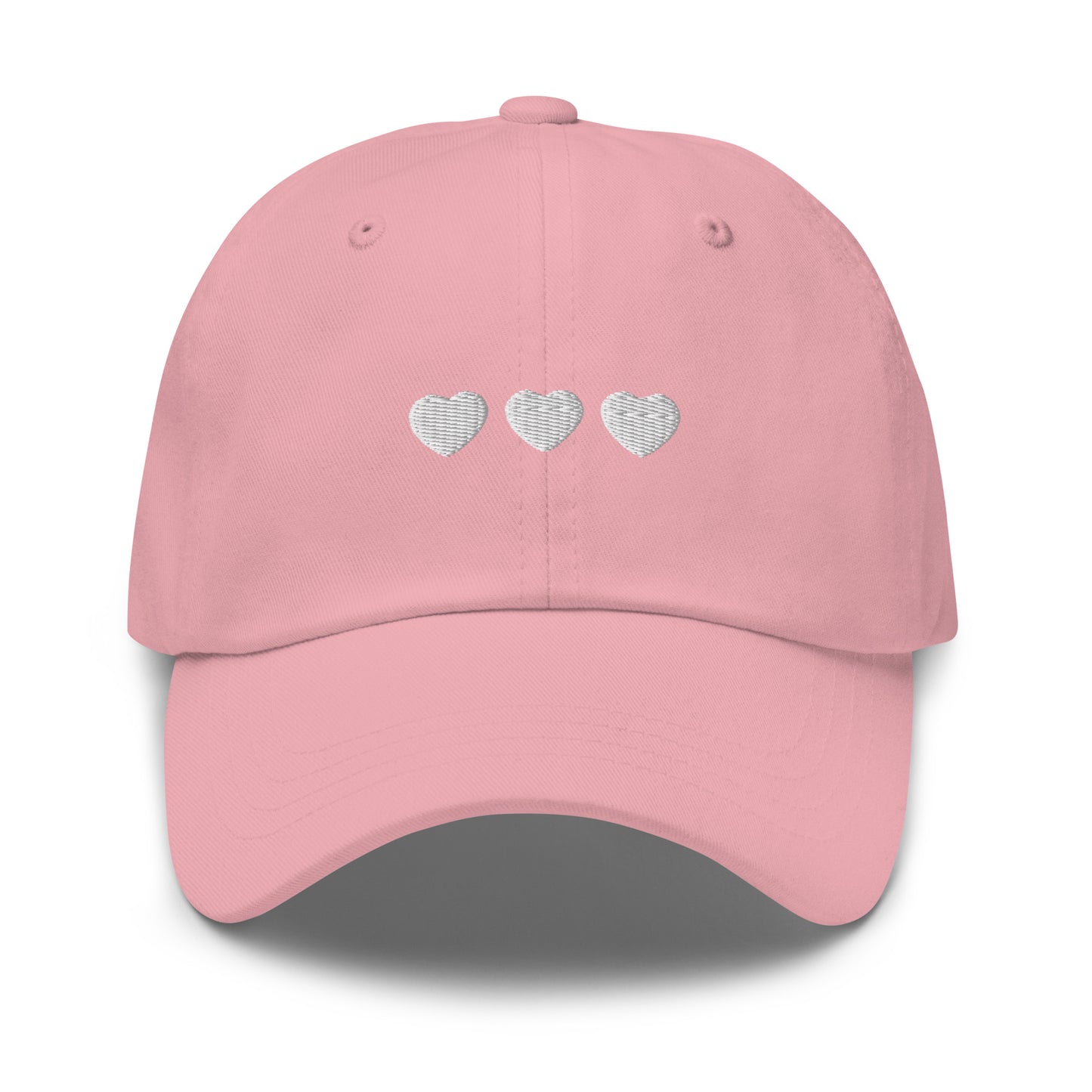 White Hearts Dad hat