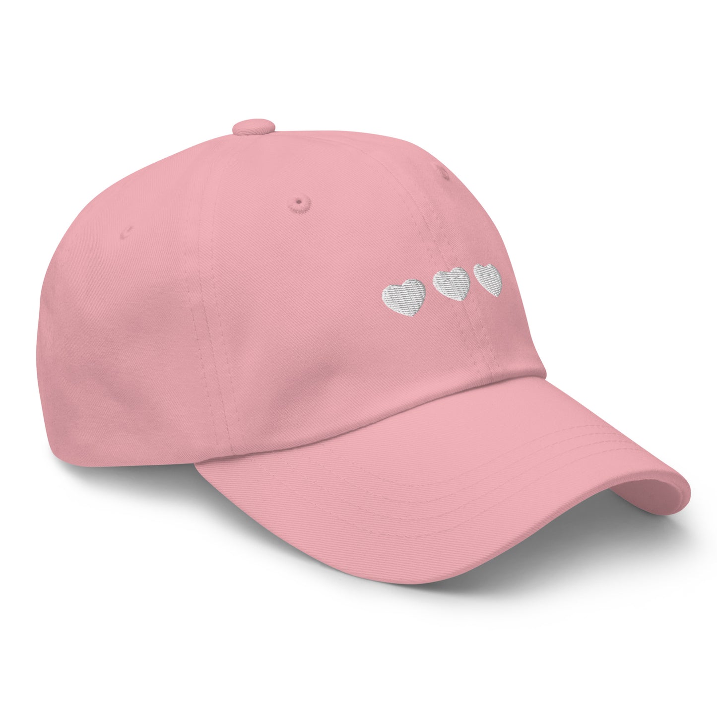 White Hearts Dad hat