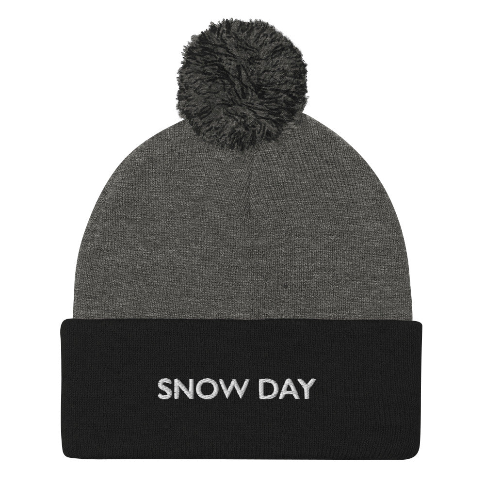 Snow Day Pom-Pom Beanie