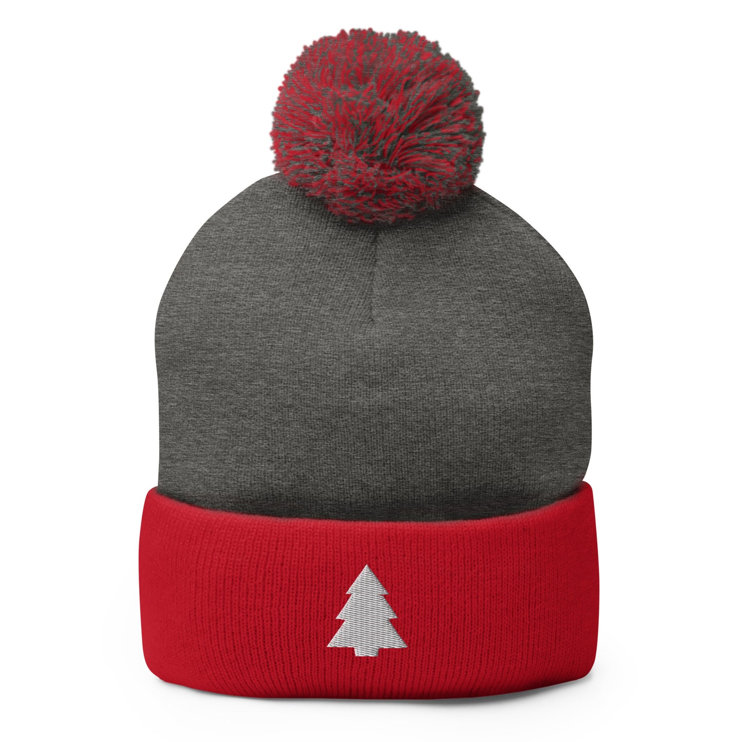 Christmas Tree Pom-Pom Beanie