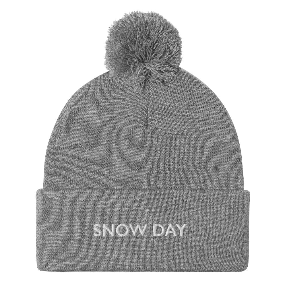 Snow Day Pom-Pom Beanie