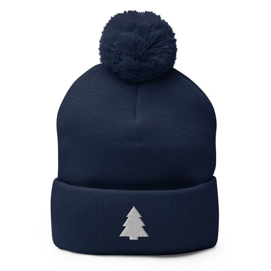 Christmas Tree Pom-Pom Beanie