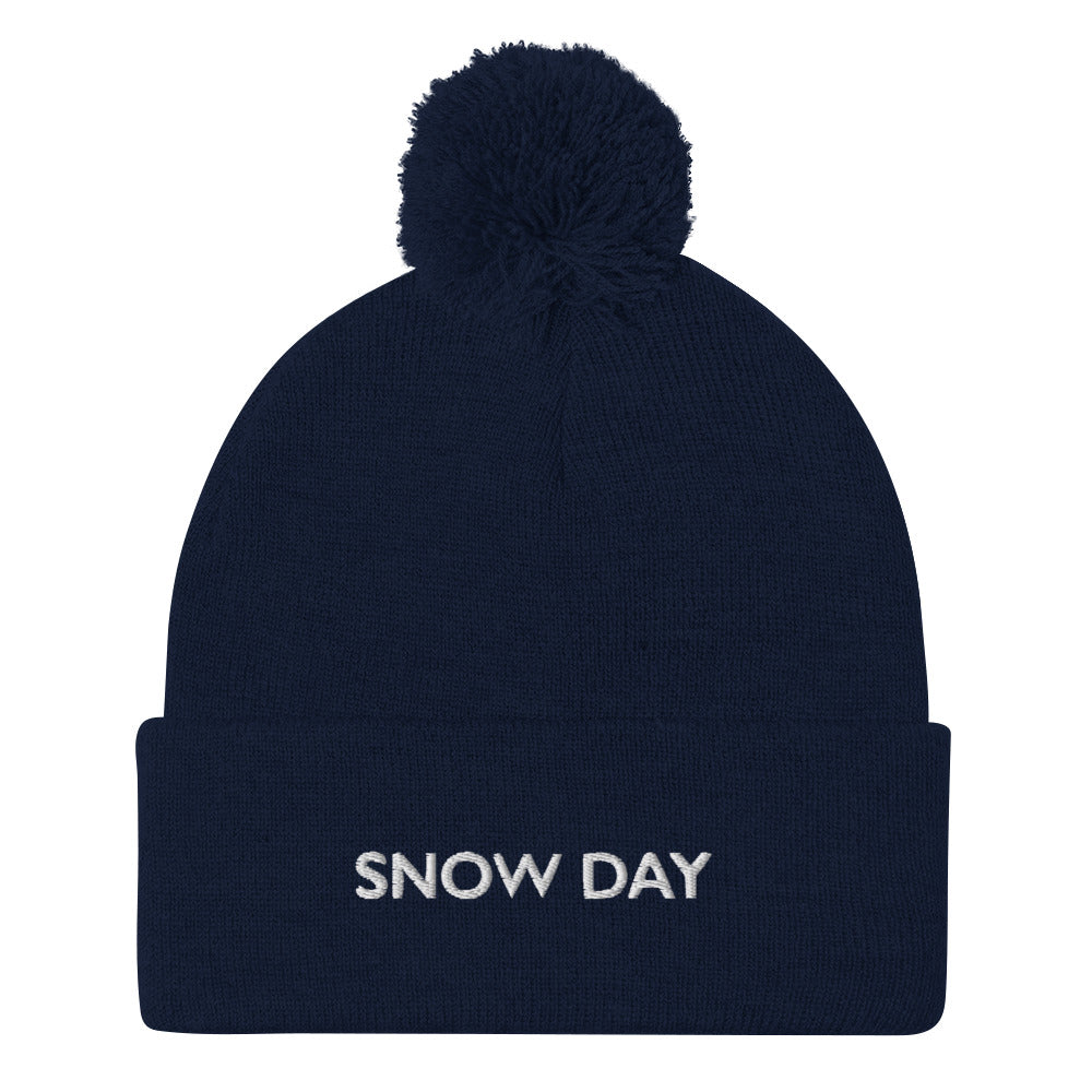 Snow Day Pom-Pom Beanie