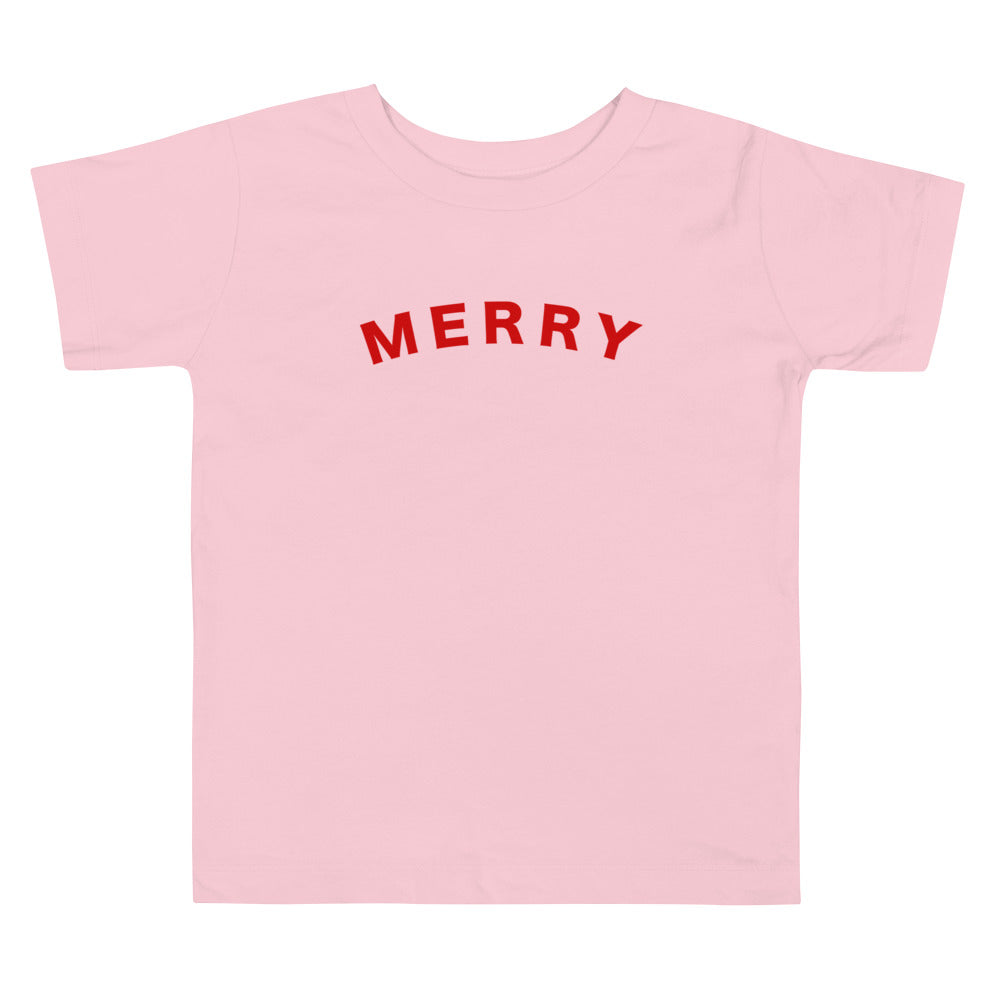 Merry Toddler Short Sleeve Tee