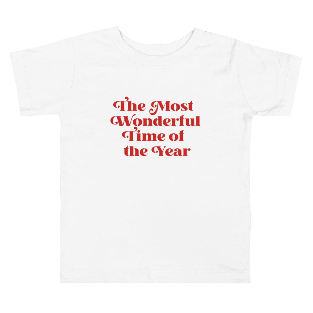 The Most Wonderful Time of the Year Toddler Short Sleeve Tee