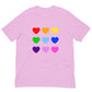 Rainbow Hearts Unisex t-shirt