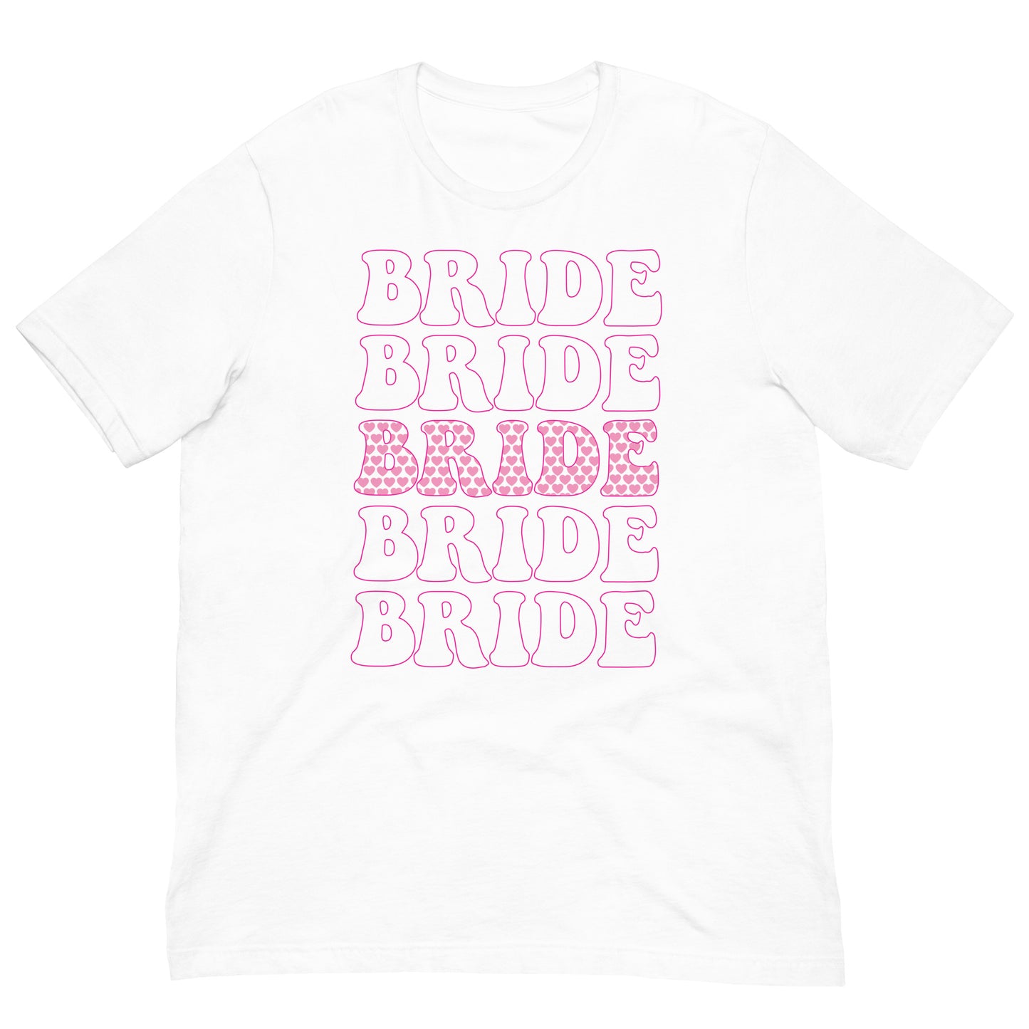 Bride Hearts Unisex T-shirt
