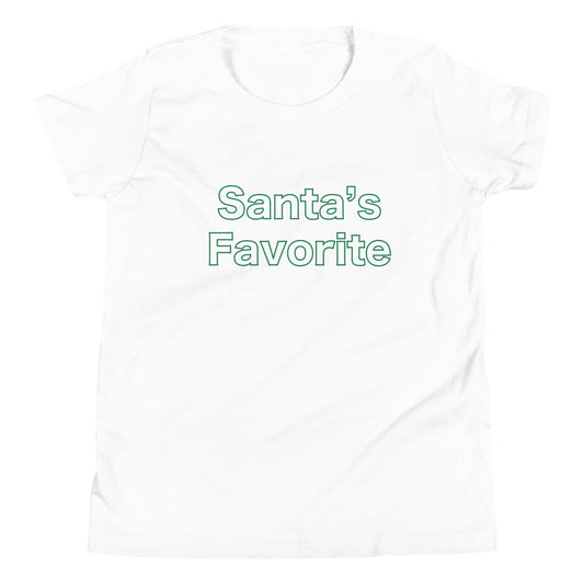 Santa's Favorite Youth Short Sleeve T-Shirt